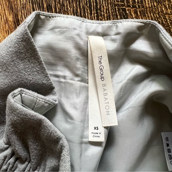 The Group by Babaton Light Grey Wool Paperbag Trouser - Picture 7 of 7